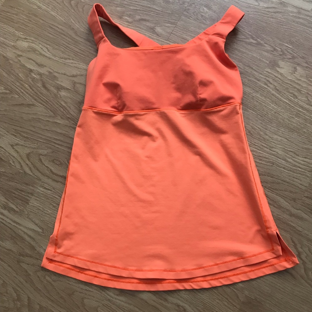 Orange Lululemon Top size 6
